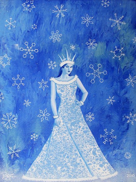 Снежная Королева гуашью