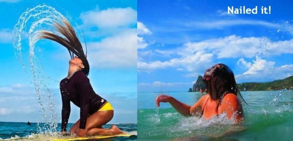 Ожидание реальность фотосессия в воде