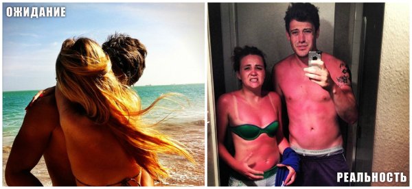 Пляж ожидание и реальность