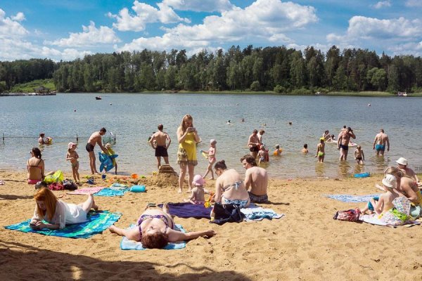 Пляж Трусово на Истринском водохранилище