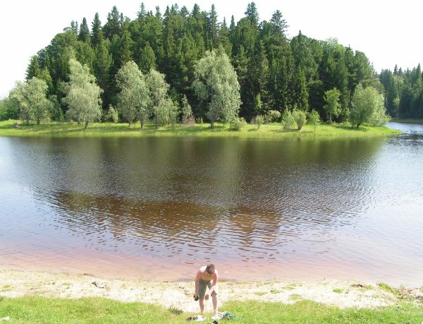 Пляж в деревне