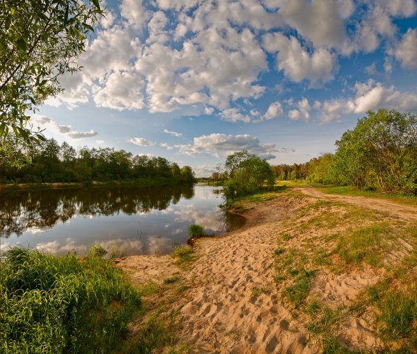 Река Киржач лето