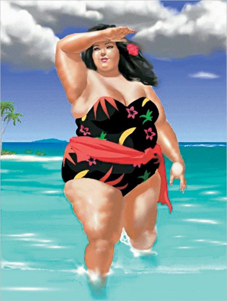 Смешные толстушки в купальниках