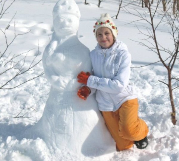 Снежная баба и Снегурочка