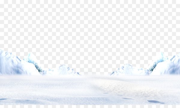 Снежные сугробы на прозрачном фоне