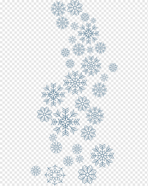 Снежинки на прозрачном фоне
