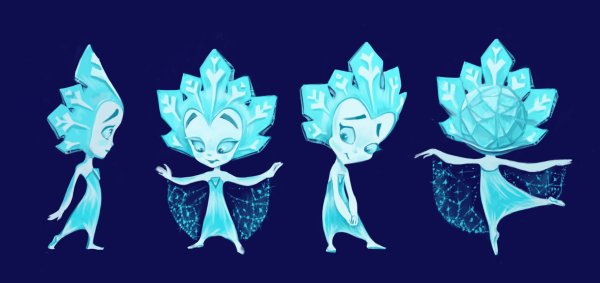 Снежная Королева льдинки