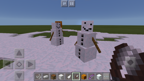 Майнкрафт снежный голем МУТАНТ