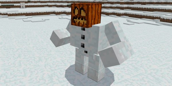 Майнкрафт снежный голем МУТАНТ