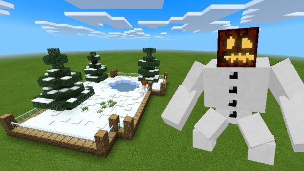 Снежный голем майнкрафт