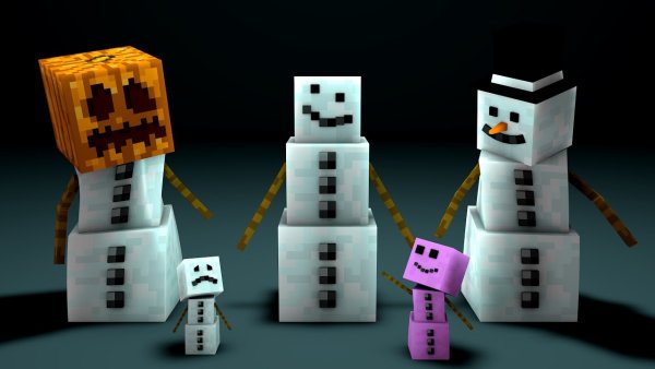 Снежный голем майнкрафт