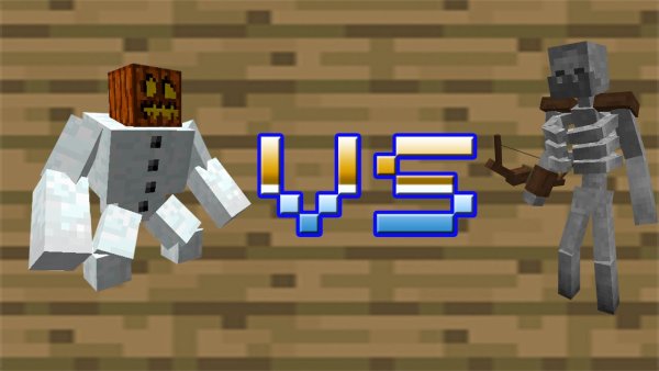 Майнкрафт снежный голем МУТАНТ