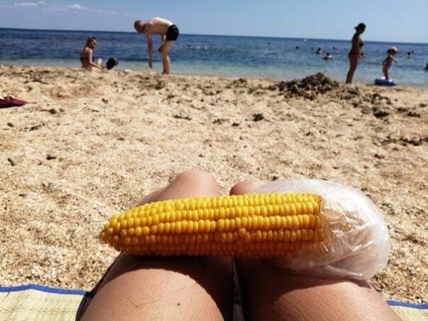 Кукуруза на пляже
