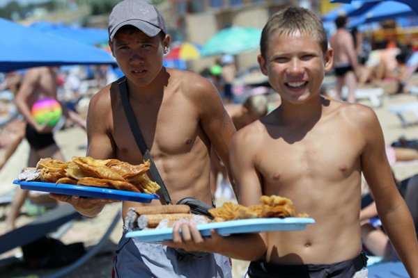 Торговля на пляже