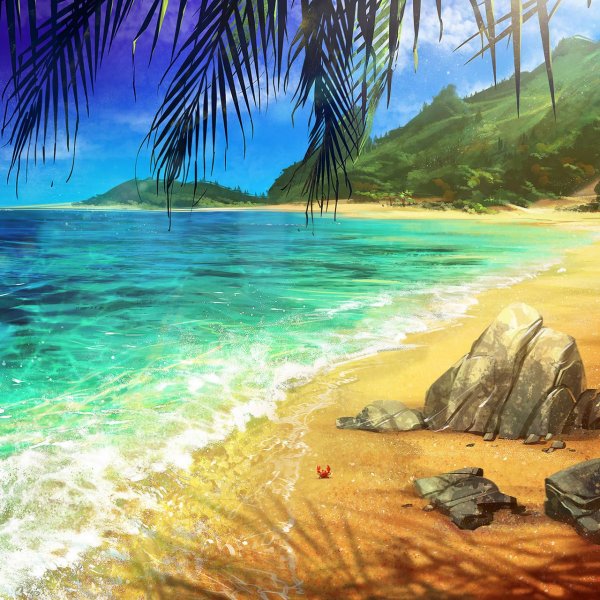 Морской пляж