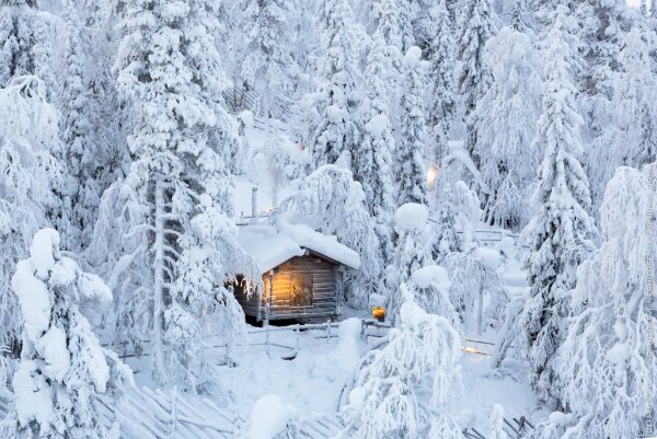 Лапландия снег