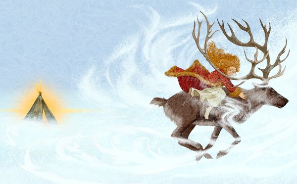 Кай и Герда на олене