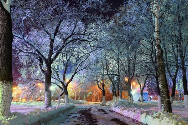Зимняя красота в городе