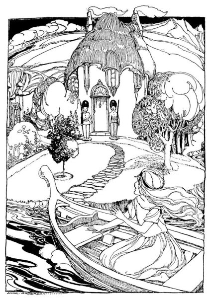 Снежная Королева иллюстрации черно белые