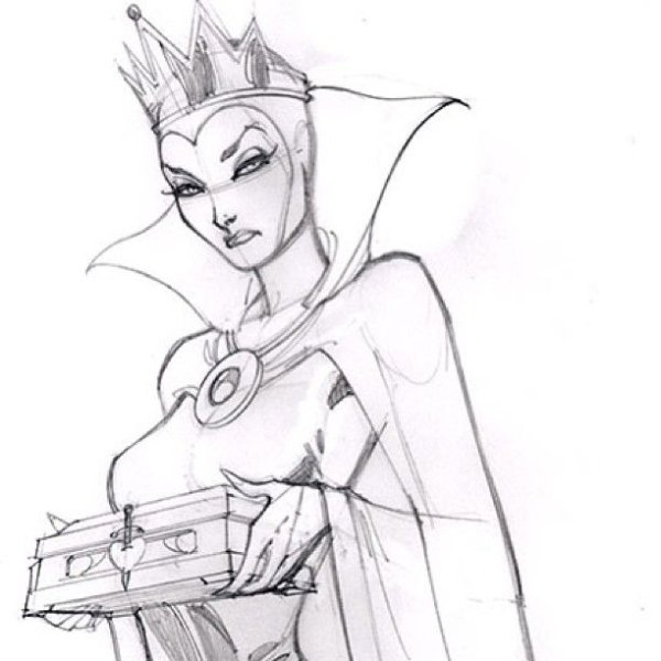 Снежная Королева карандашом