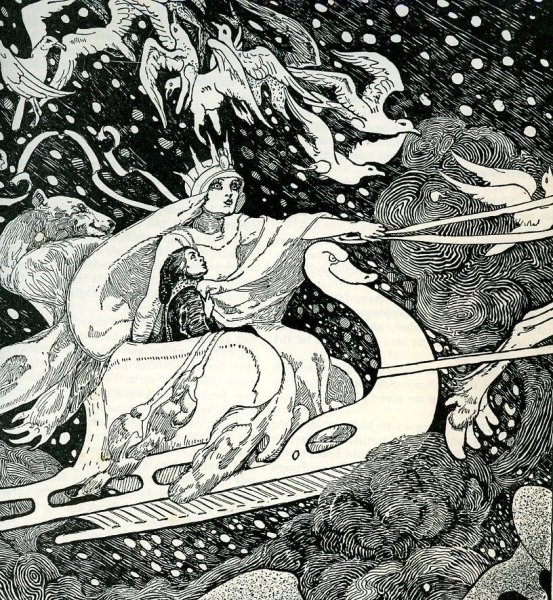 Снежная Королева графические иллюстрации