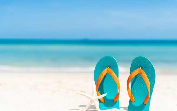 Вьетнамки на пляже