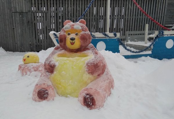 Снежные фигуры для детского сада