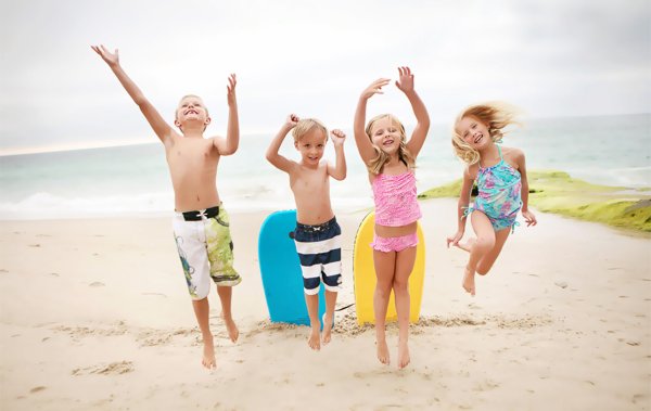 Лето пляж дети