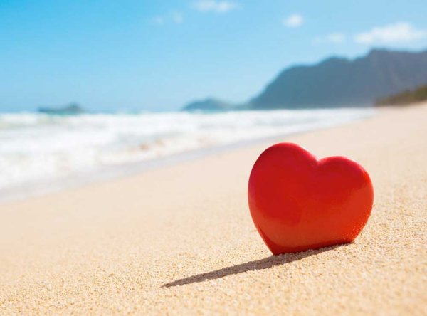 Море сердечек