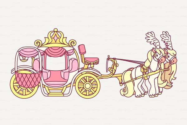 Карета цветная вектор