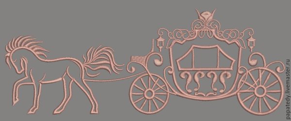 Вышивка карета