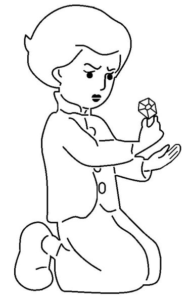 Кай раскраска Снежная Королева