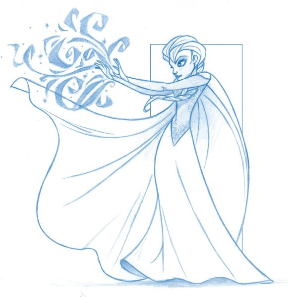 Холодное сердце для вырезания