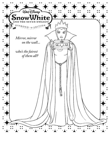 Королева Дисней раскраска Снежка