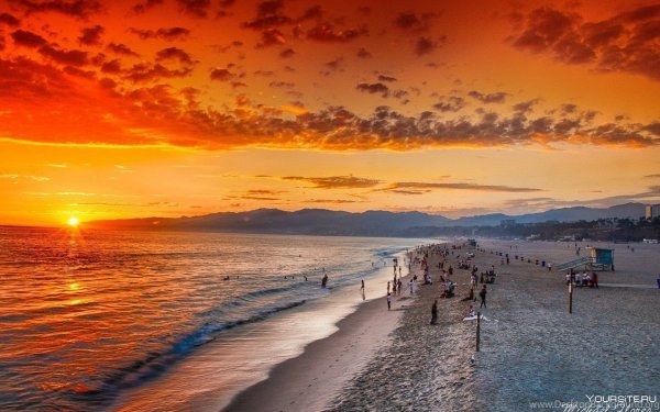 Лос-Анджелес Калифорния пляж