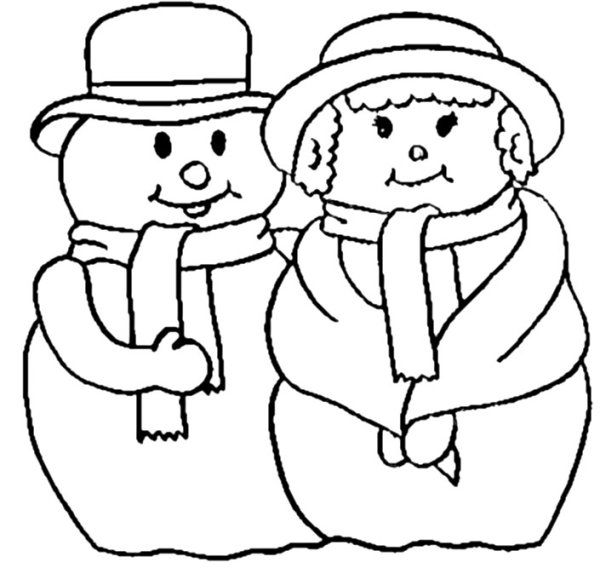 Снежные забавы раскраски для детей