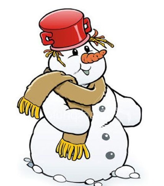 Пьяный Снеговик рисунок