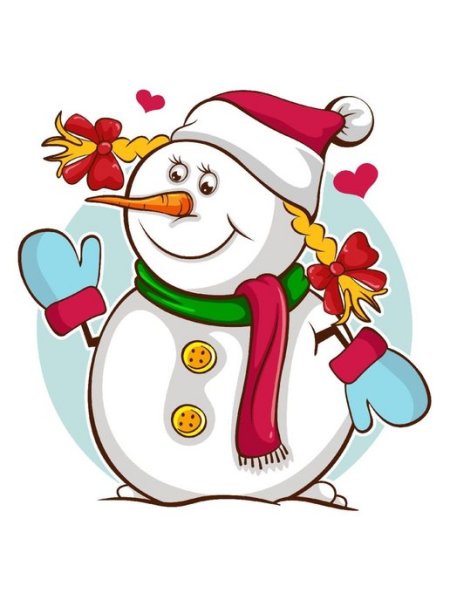 Снеговик девочка