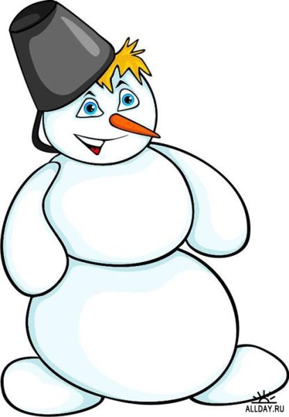 Рисование снеговика