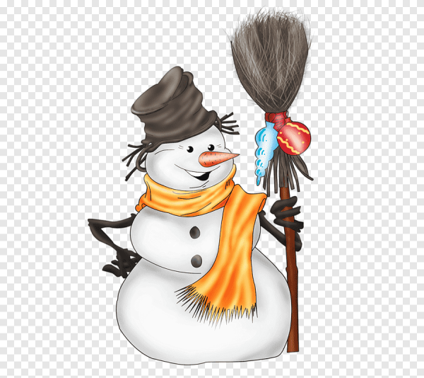 Снеговик рисунок