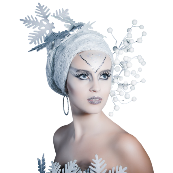 Снежная Королева на прозрачном фоне