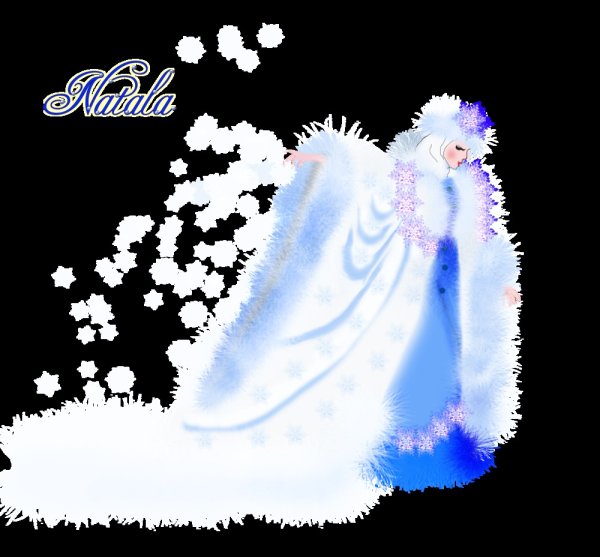 Снежная Королева на прозрачном фоне