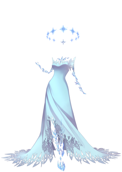 Снежная Королева на белом фоне