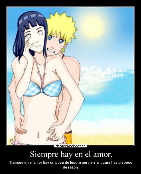 Наруто и Хината на пляже