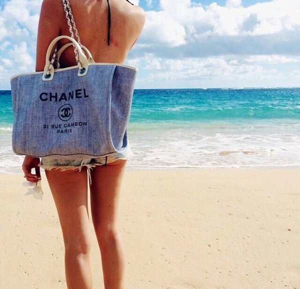 Пляжная сумка Шанель