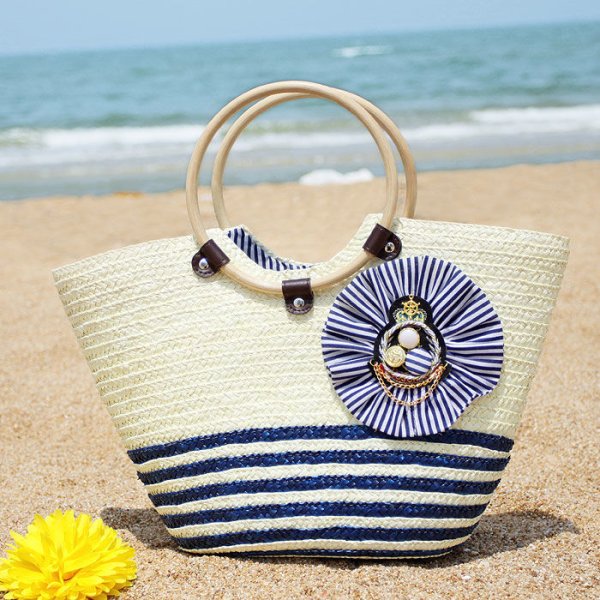 Вязаная пляжная сумка