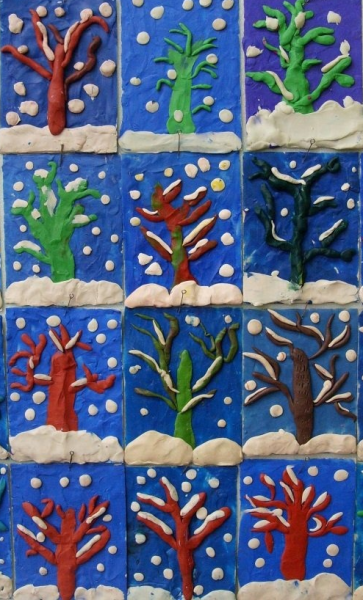 Лепка аппликация