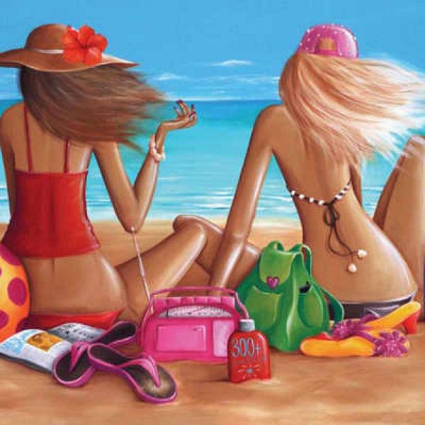 Пляж иллюстрация