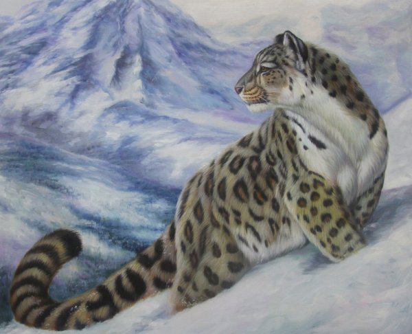 Художник Дегтев Александр снежный Барс