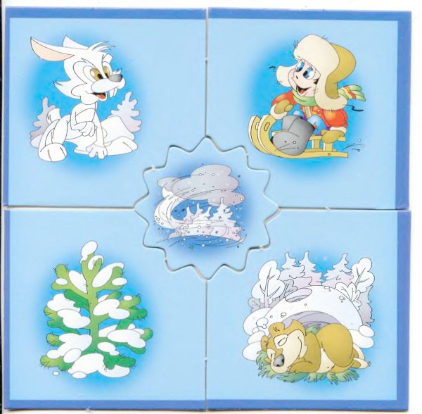 Пазлы по временам года для детей